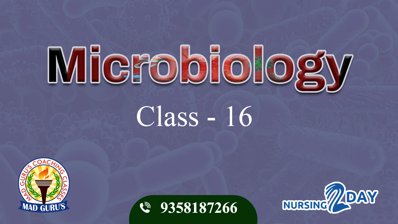 Microbiology Class 16